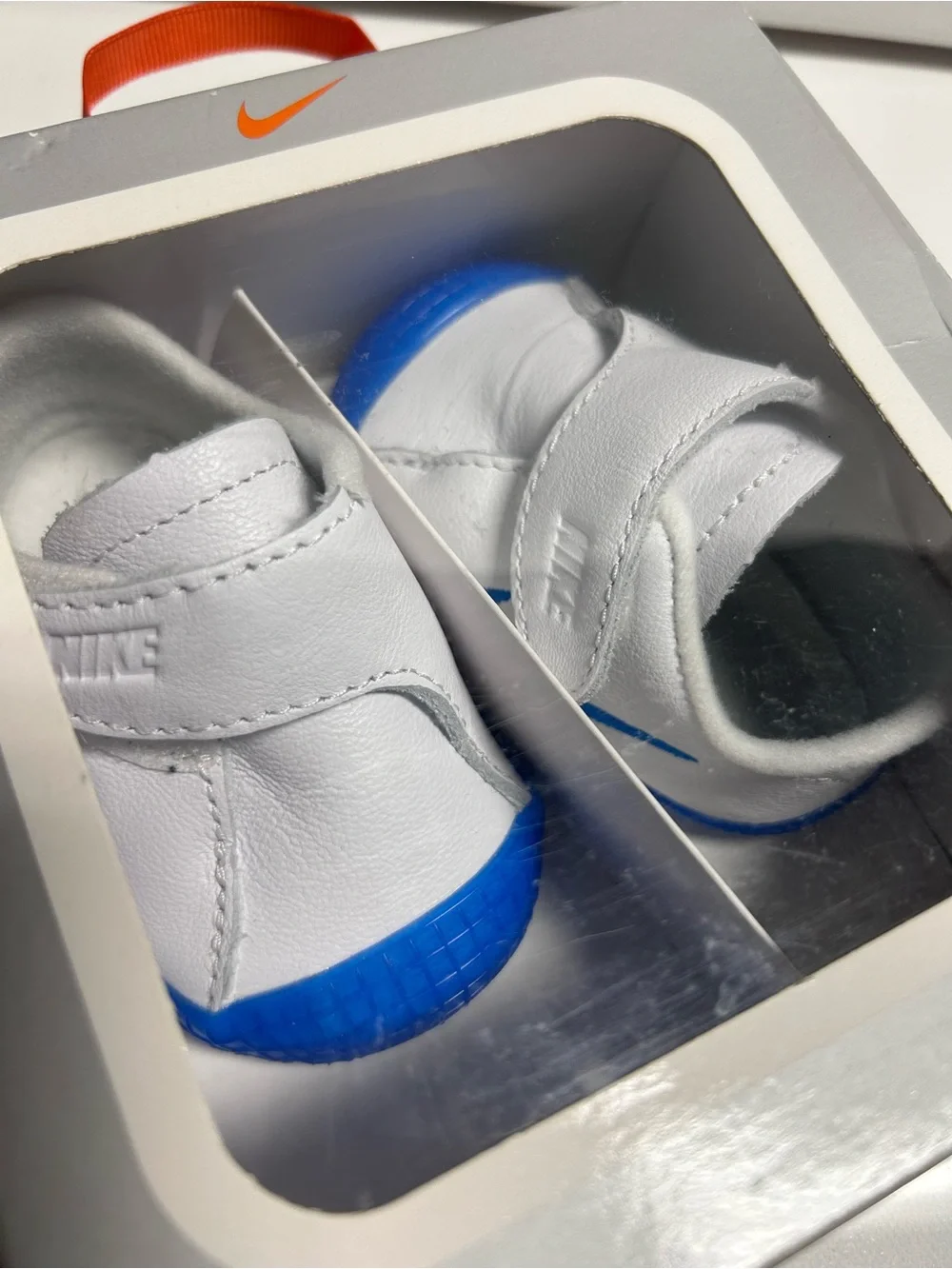 Nike Waffle Swoosh 1 Crib Baby Shoes 2C 0-3 months Vintage Style Y2K